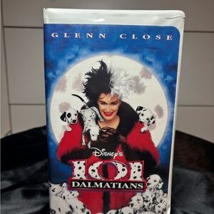 Disney 101 Dalmatians VHS with Red and Black Cover
